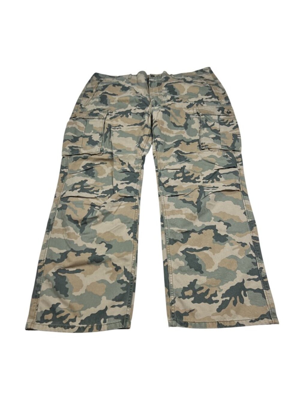 Levis Mens Camouflage Cargo Pants Straight Fit Size 40x30 Outdoor Utility